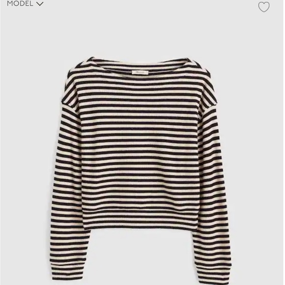 Madewell Boatneck Drop-Shoulder Top - Picture 4 of 6